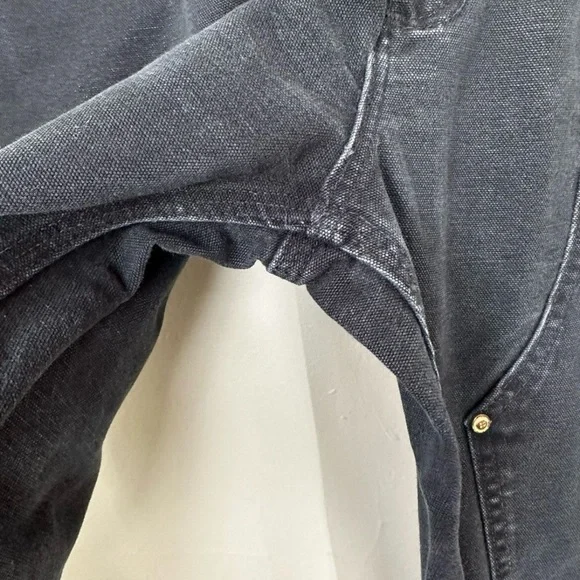 Perfect faded black Carhartt double knee pants
